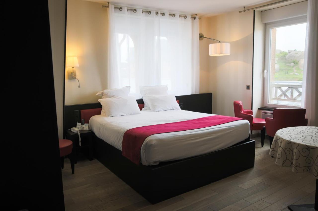 Logis Hotel Saint Guirec Et De La Plage Perros-Guirec Εξωτερικό φωτογραφία